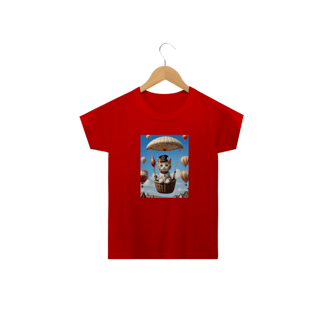 Nome do produto Gatinho Aventureiro<br>T-Shirt Classic Infantil