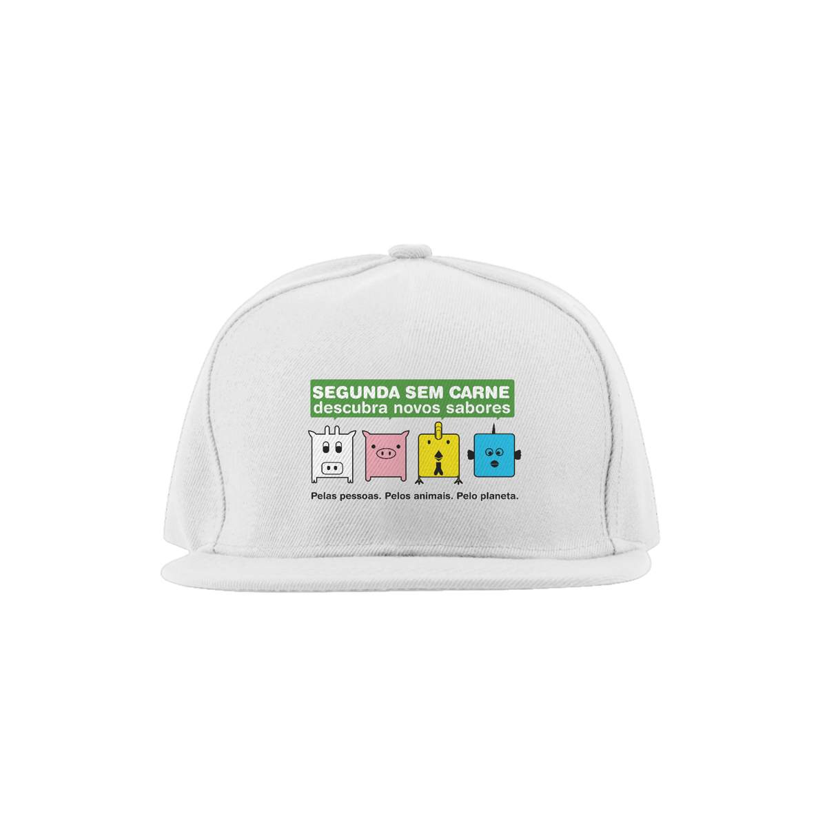 Nome do produto: Boné aba reta Segunda Sem Carne