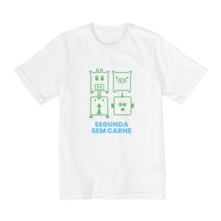Nome do produto Camiseta infantil (2-8A) Segunda Sem Carne 
