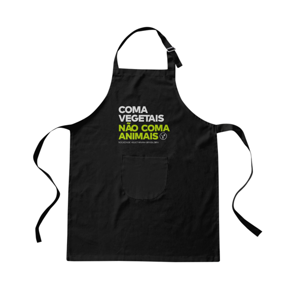 Avental Coma Vegetais Preto