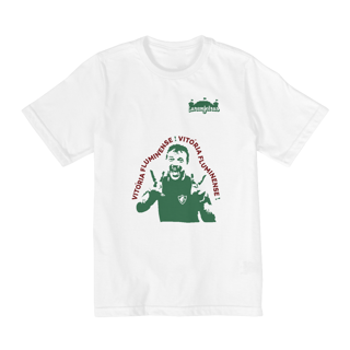 Nome do produto Camiseta Infantil Fernando Diniz - Estampa verde
