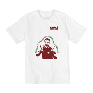 Nome do produto Camiseta Infantil Fernando Diniz - Estampa grená