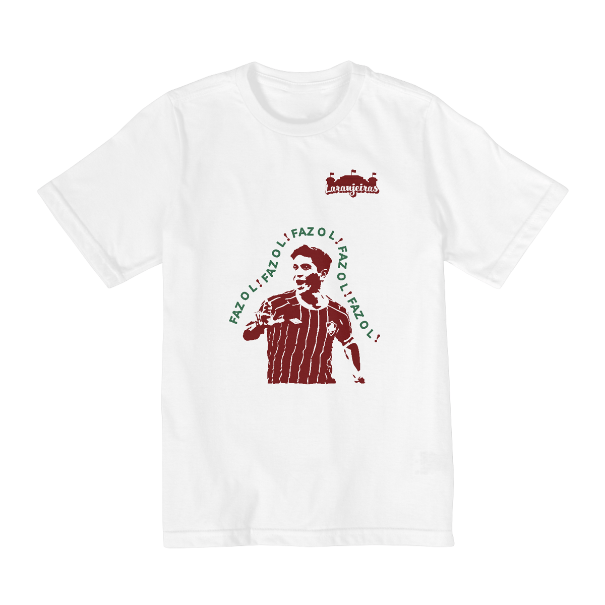 Nome do produto: Camiseta Infantil Germán Cano - Estampa grená