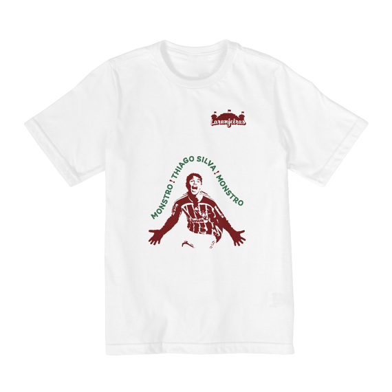 Camiseta Infantil Thiago Silva “Monstro” - Estampa grená