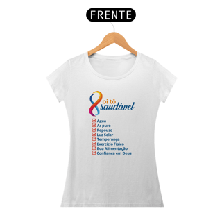 Nome do produto CAMISETA FEMININA 8 OI TÔ SAUDÁVEL