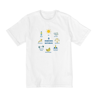 CAMISETA  TAMANHO 2 A 8 -  8 REMÉDIOS NATURAIS