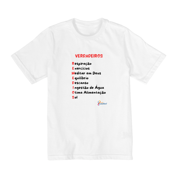 CAMISETA INFANTIL TAMANHO 2 A 8 VERDADEIROS REMÉDIOS