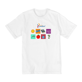 CAMISETA INFANTIL TAMANHOS 10 A 14 REMÉDIOS DA NATUREZA