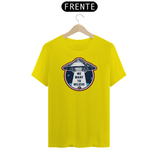 Nome do produto CAMISETA CLASSIC - WE WANT TO BELIEVE - BRAZIL UFO