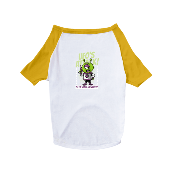 T-SHIRT PET DOG - UFO´S ATACK