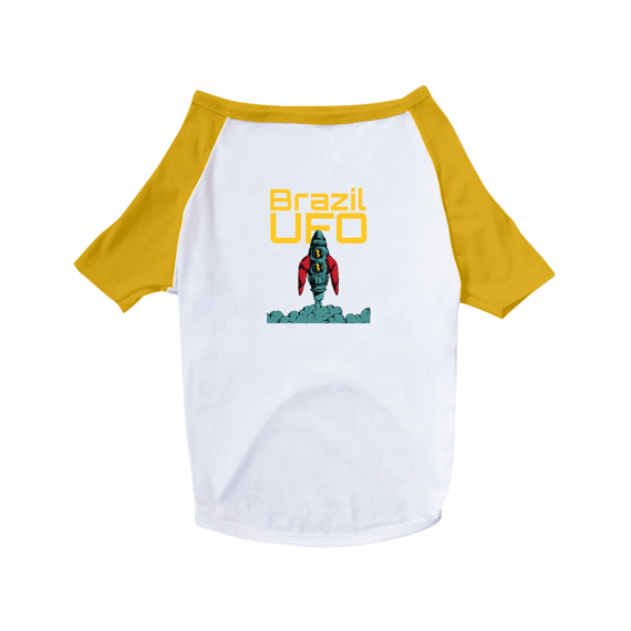 T-SHIRT PET DOG - FOGUETE - BRAZIL UFO