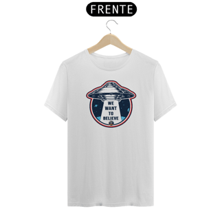 Nome do produto CAMISETA CLASSIC - WE WANT TO BELIEVE - BRAZIL UFO