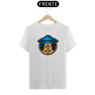 Nome do produto CAMISETA CLASSIC - WE WANT TO BELIEVE - BRAZIL UFO