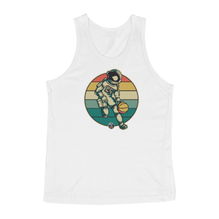 Nome do produto CAMISETA REGATA - ASTRONAUTA NO BASQUETE - BRAZIL UFO