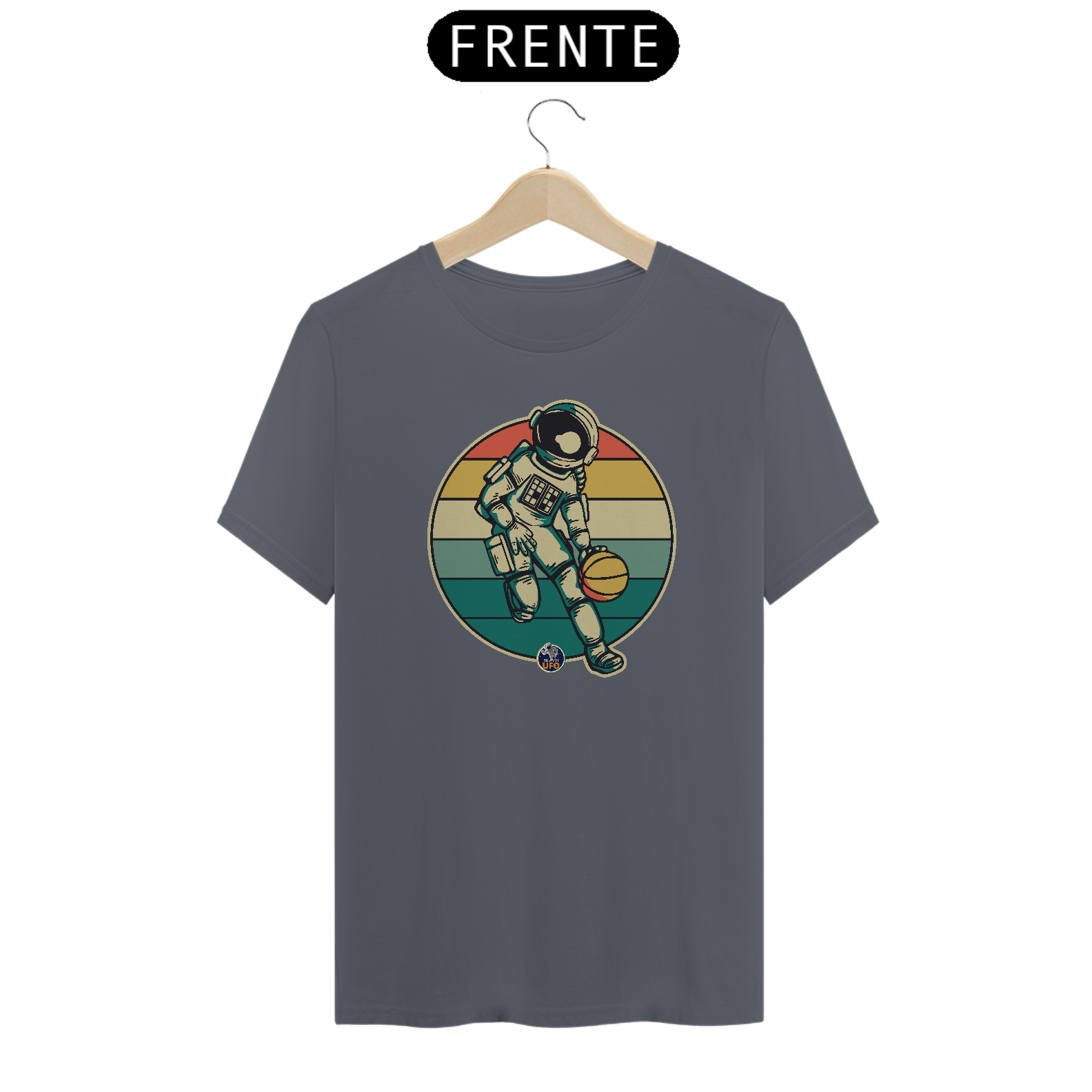 CAMISETA ASTRONAUTA NO BASQUETE - BRAZIL UFO