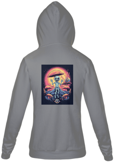Nome do produto MOLETOM COM ZÍPER - EXTRATERRESTRE - BRAZIL UFO