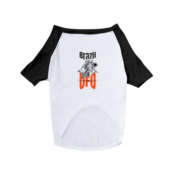 T-SHIRT PET DOG - ASTRONAUTA - BRAZIL UFO