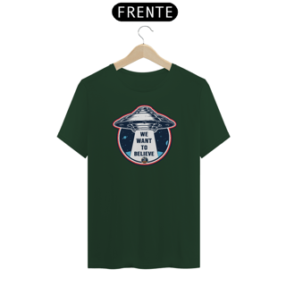 Nome do produto CAMISETA CLASSIC - WE WANT TO BELIEVE - BRAZIL UFO