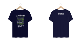 Nome do produtoCamiseta Plus Size - Like As Handprint On My Heart (Frente e Costas)