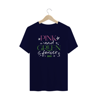 Nome do produtoCamiseta Plus Size - Pink And Green Forever
