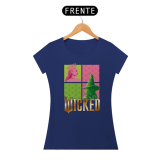 Nome do produtoCamiseta Feminina (Algodão Peruano) - Wicked (Elphaba and Glinda)