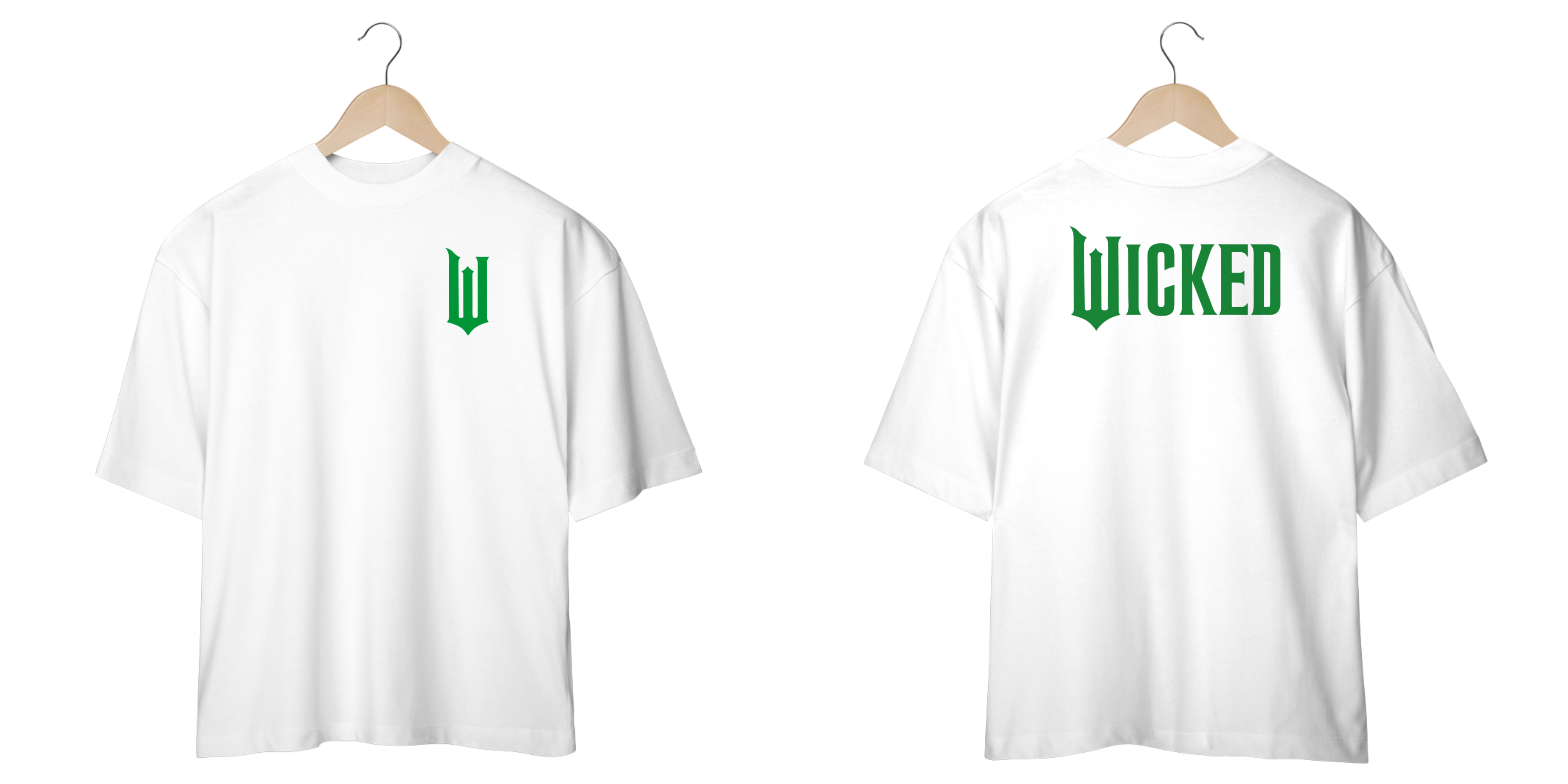 Camiseta Oversized - Wicked Logo Lateral (Frente e Costas)