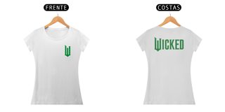 Nome do produtoCamiseta Feminina - Wicked Logo Lateral (Frente e Costas)