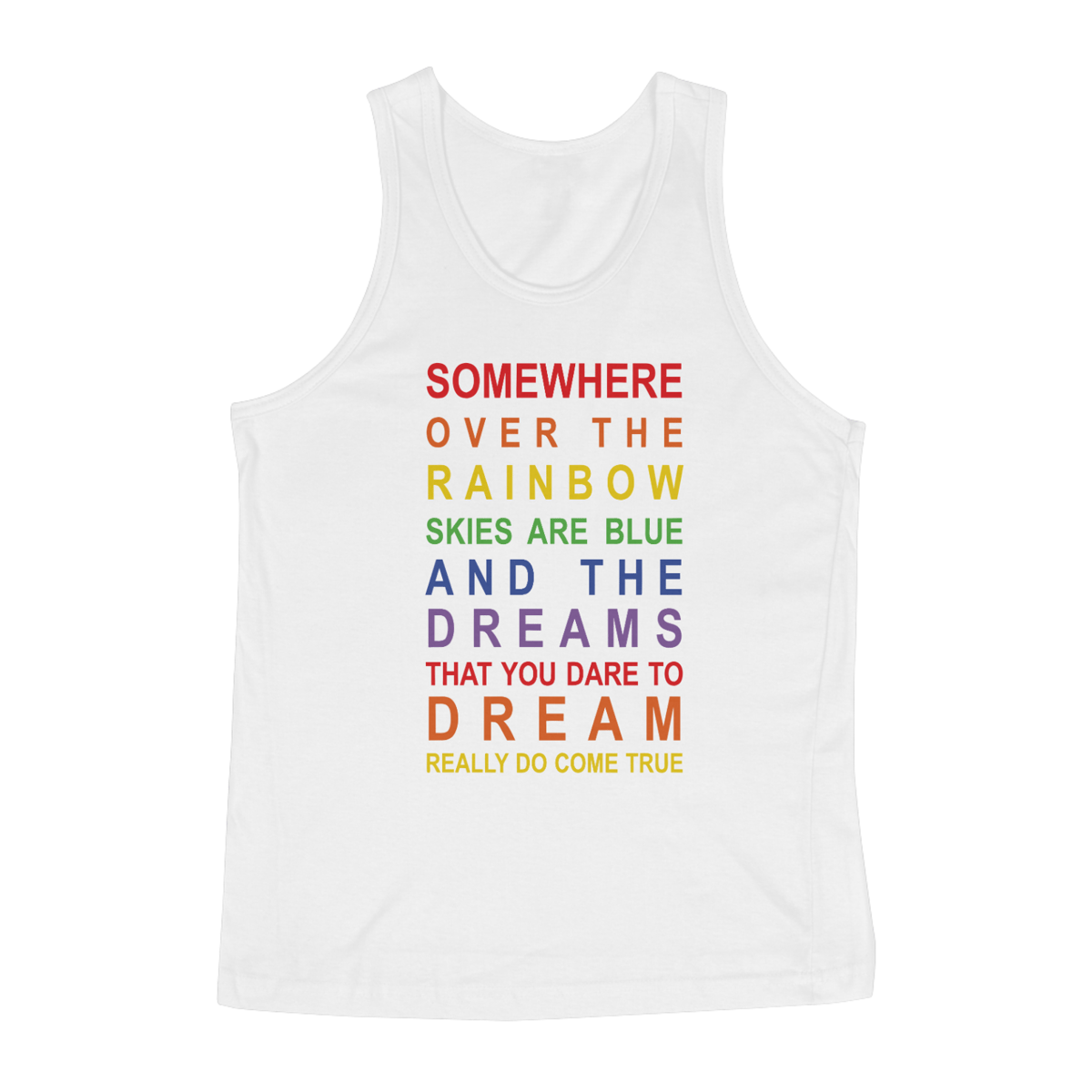 Nome do produto: Regata - Over The Rainbow