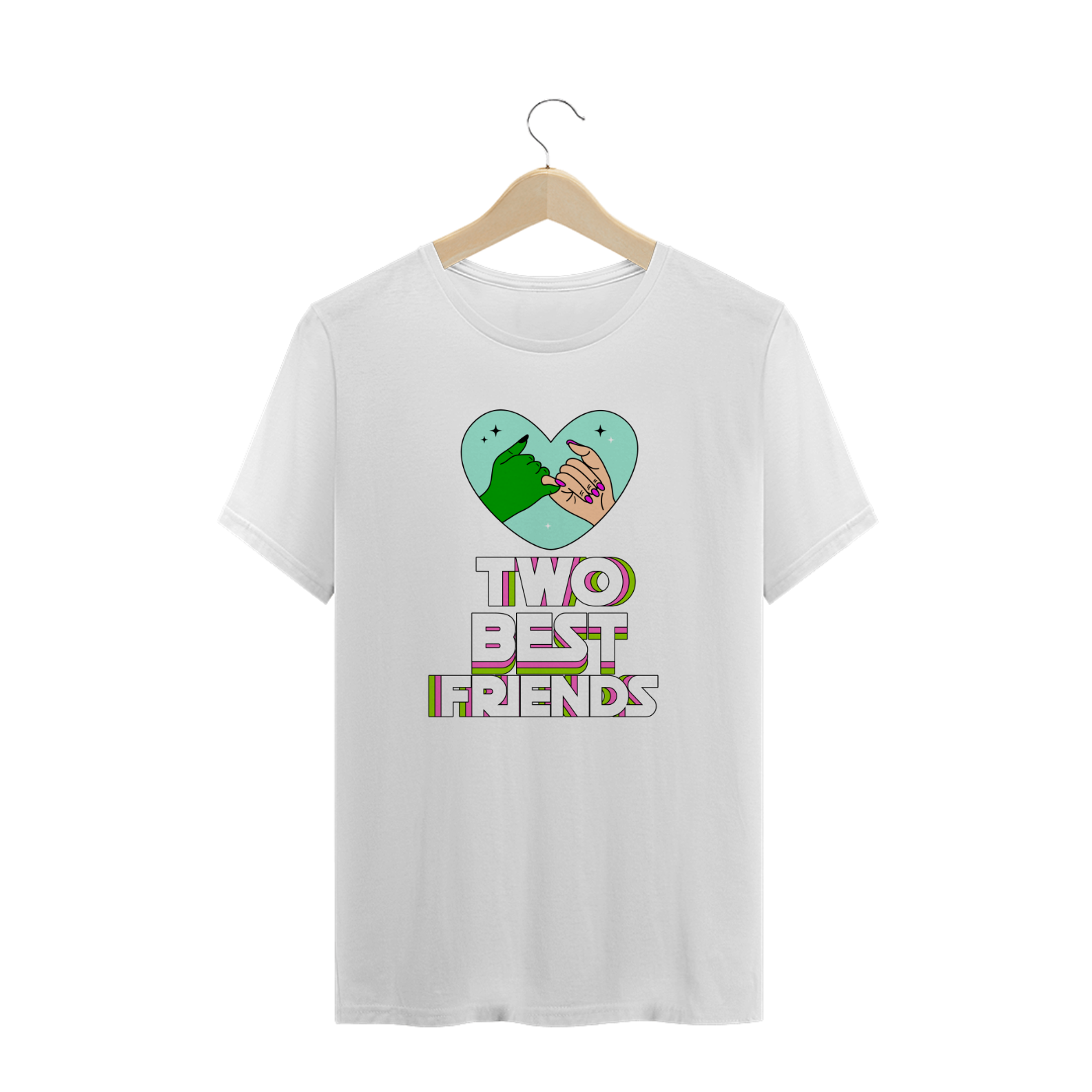 Camiseta Plus Size - Two Best Friends