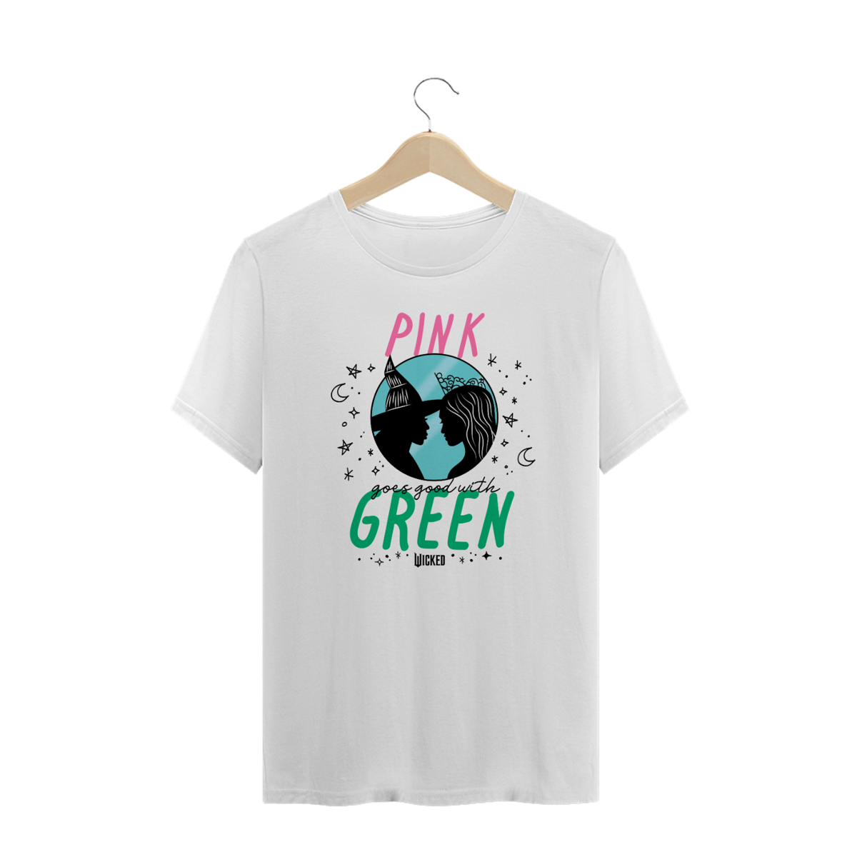 Nome do produto: Camiseta Plus Size - Pink Goes Good With Green