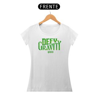 Nome do produtoCamiseta Feminina (Algodão Peruano) - Defy Gravity