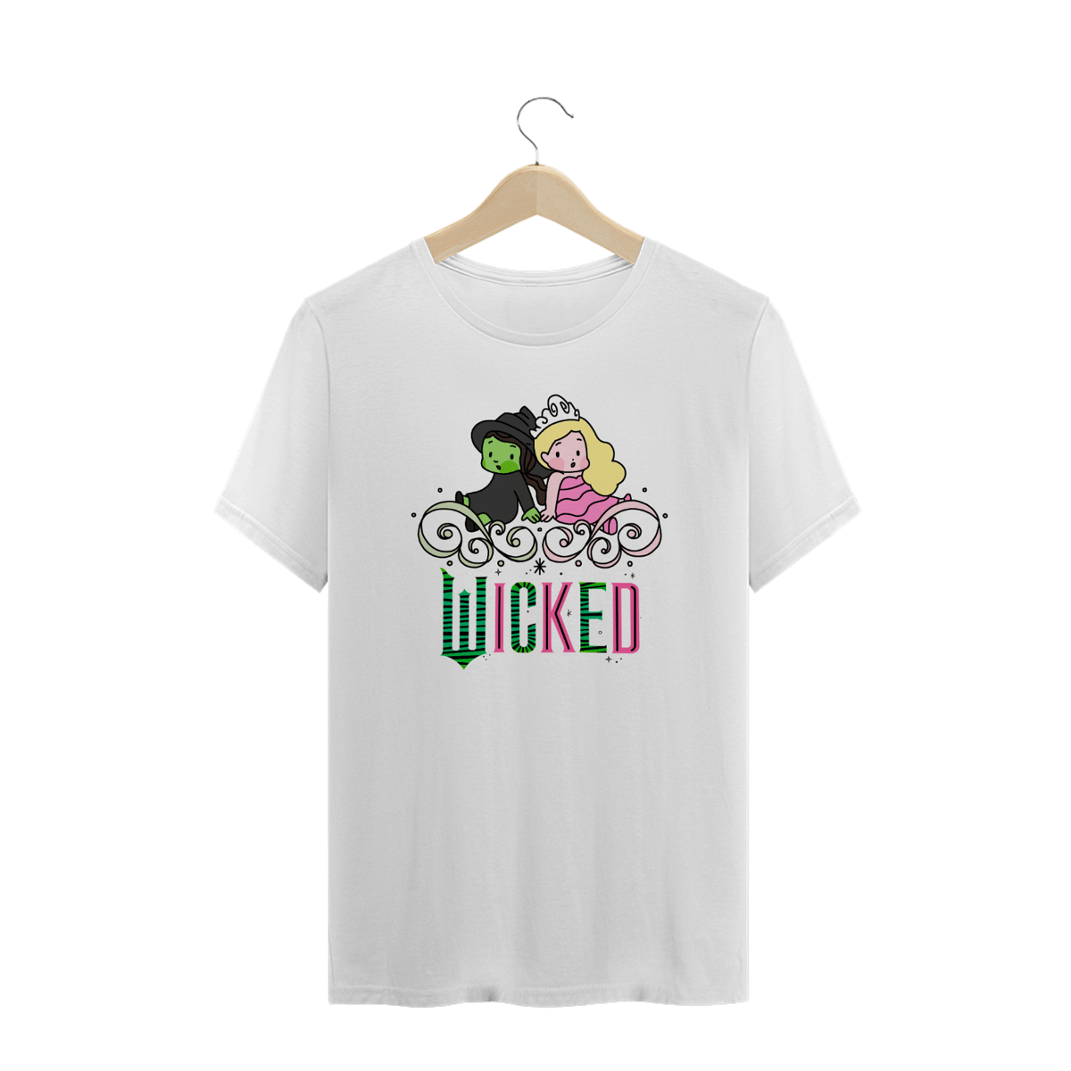 Nome do produto: Camiseta Plus Size - Elphaba & Glinda Together