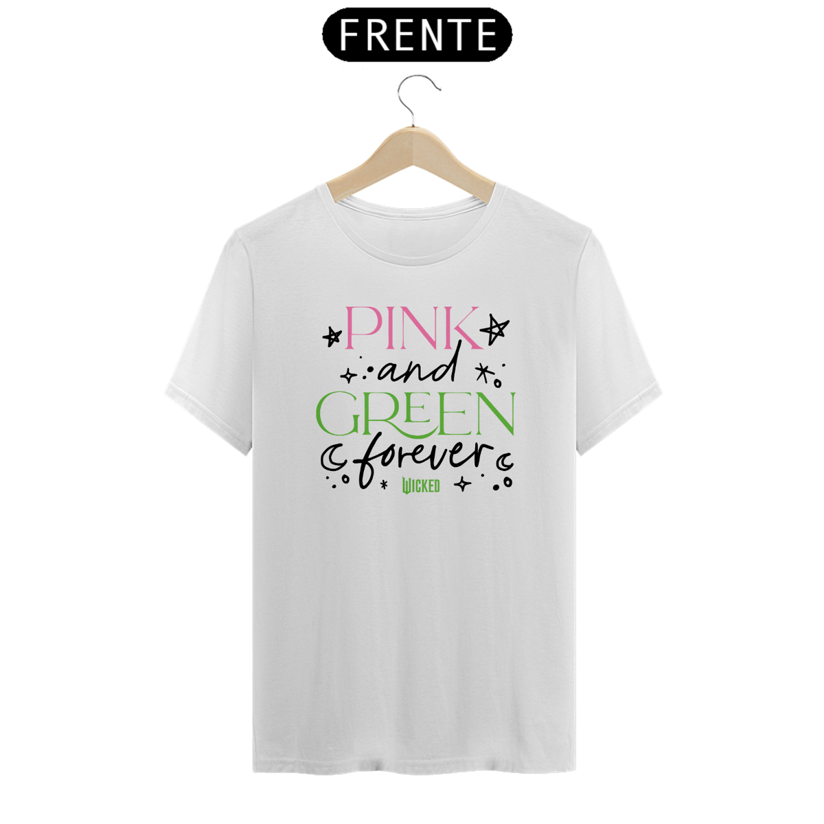Nome do produto: Camiseta (Algodão Peruano) - Pink And Green Forever