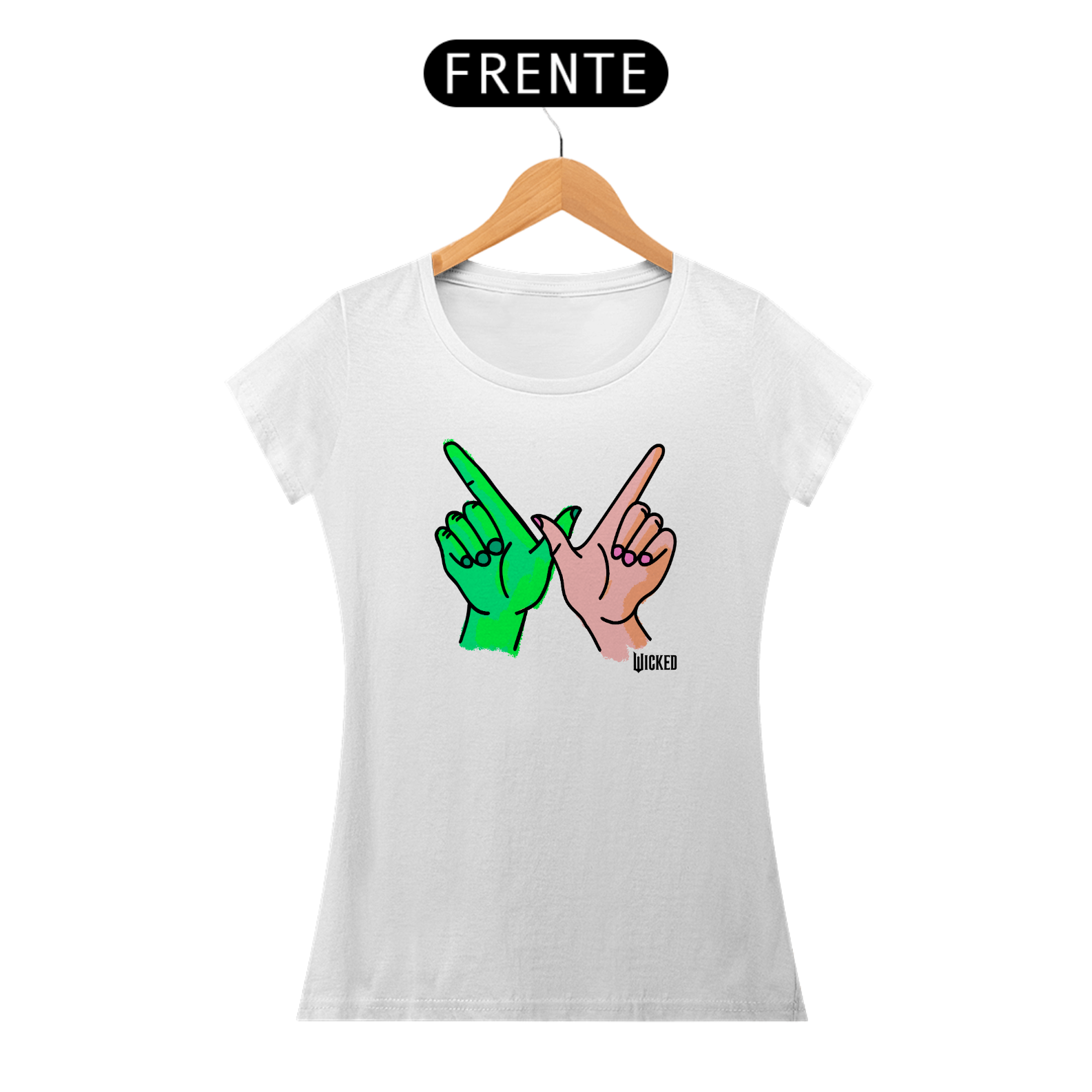 Camiseta Feminina - Wicked W Hands