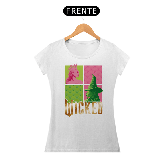 Camiseta Feminina - Wicked (Elphaba and Glinda)