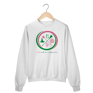 Nome do produtoMoletom Fechado - Pink And Green Forever
