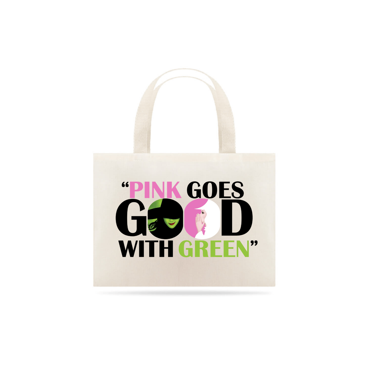 Nome do produto: Eco Bag Grande - Pink Goes Good With Green
