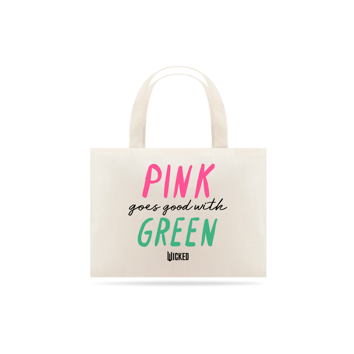 Nome do produto: Eco Bag Grande - Pink Goes Good With Green