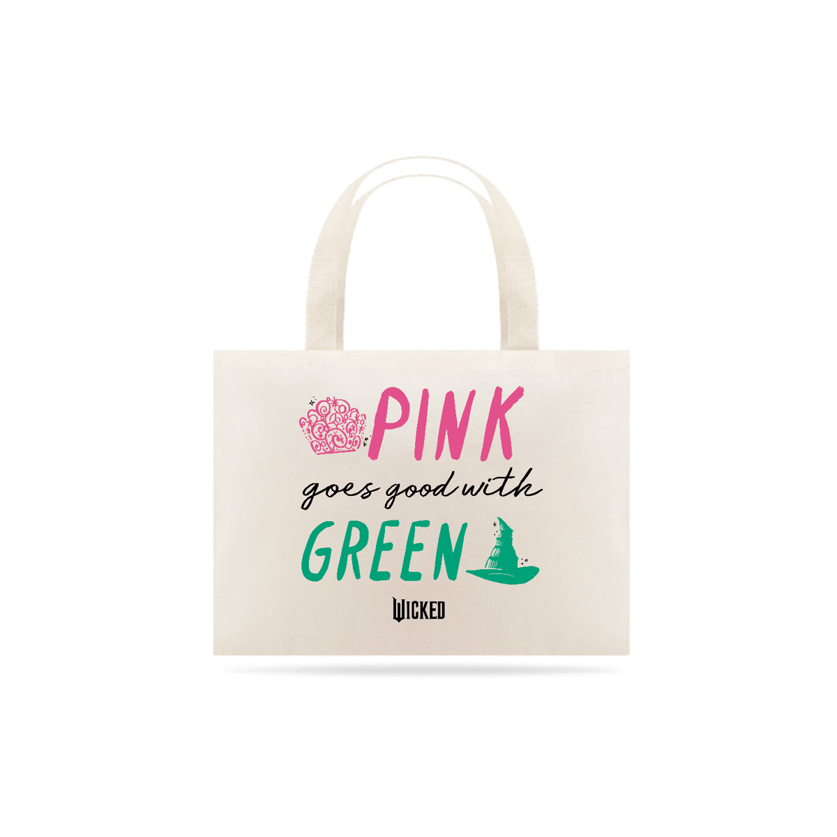 Nome do produto: Ecobag Grande - Pink Goes Good With Green