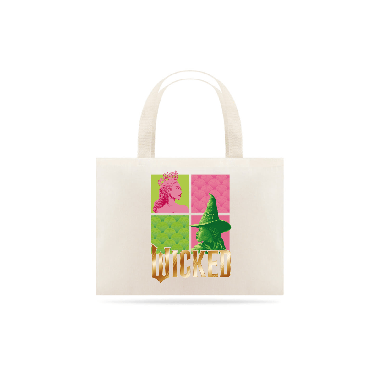 Nome do produto: Eco bag Grande - Wicked (Elphaba and Glinda)