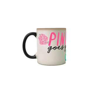 Nome do produtoCaneca Mágica - Pink Goes Good With Green