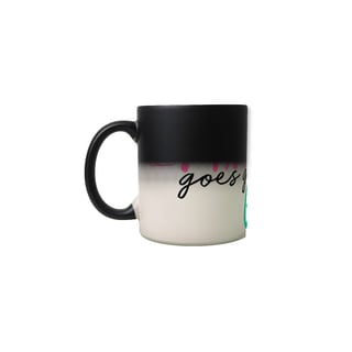 Nome do produtoCaneca Mágica - Pink Goes Good With Green