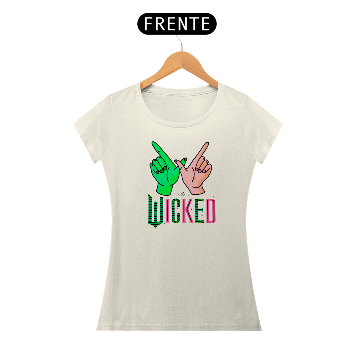 Nome do produto: Camiseta Feminina (Algodão Peruano) - Wicked W Hands 