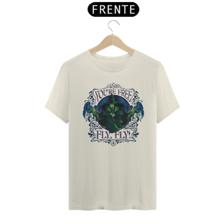 Nome do produtoCamiseta (Algodão Peruano) - You're Free! Fly, Fly!