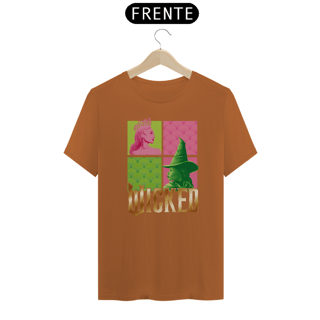 Nome do produtoCamiseta (Algodão Peruano) - Wicked (Elphaba and Glinda)
