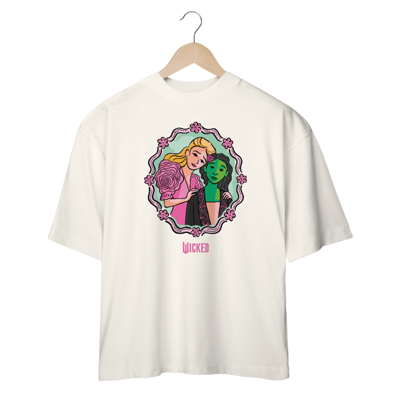 Camiseta Oversized - Green Goes Well With Pink