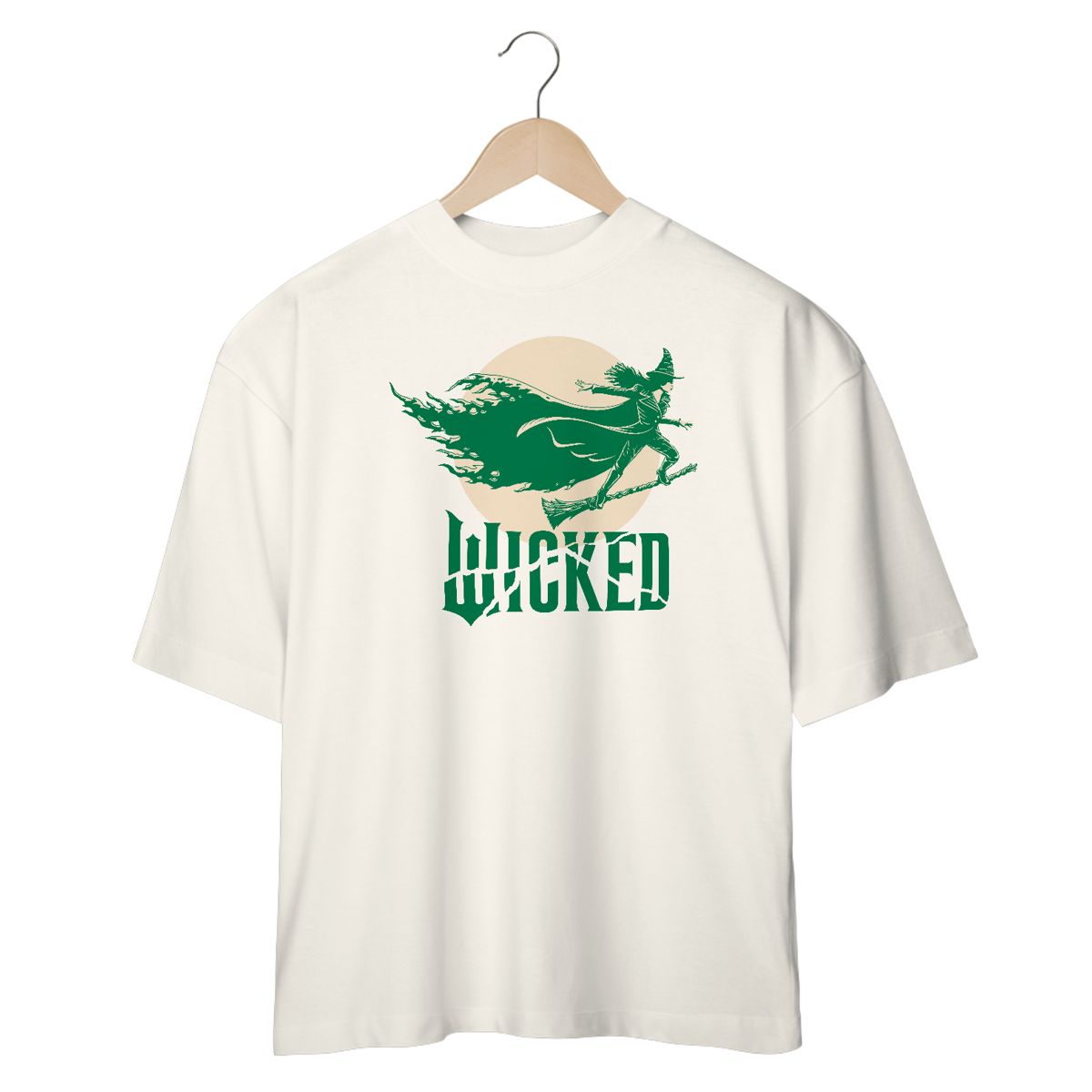 Nome do produto: Camiseta Oversized - Elphaba Flying - Wicked: For Good