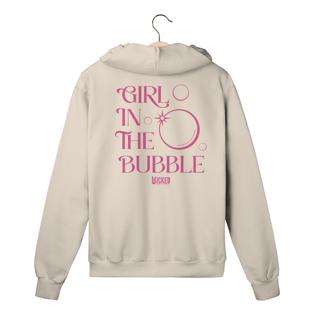 Nome do produtoMoletom com Zíper - Girl In The Bubble (Costas)