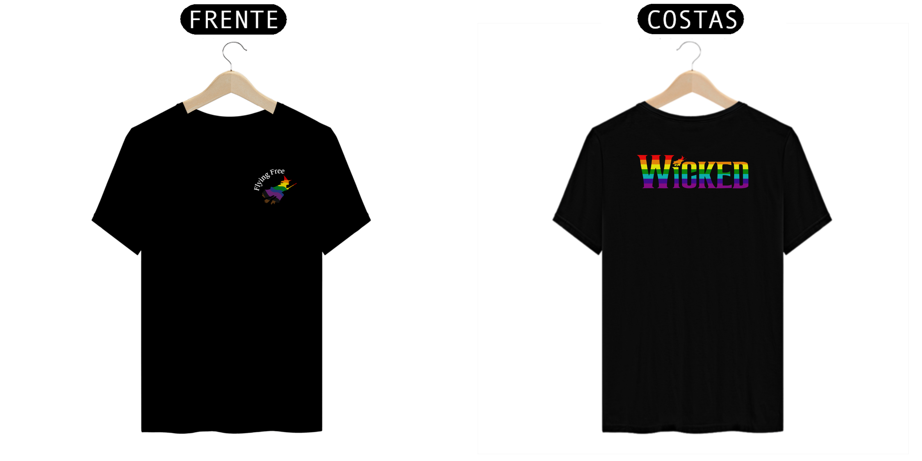 Camiseta - Flying Free / Pride