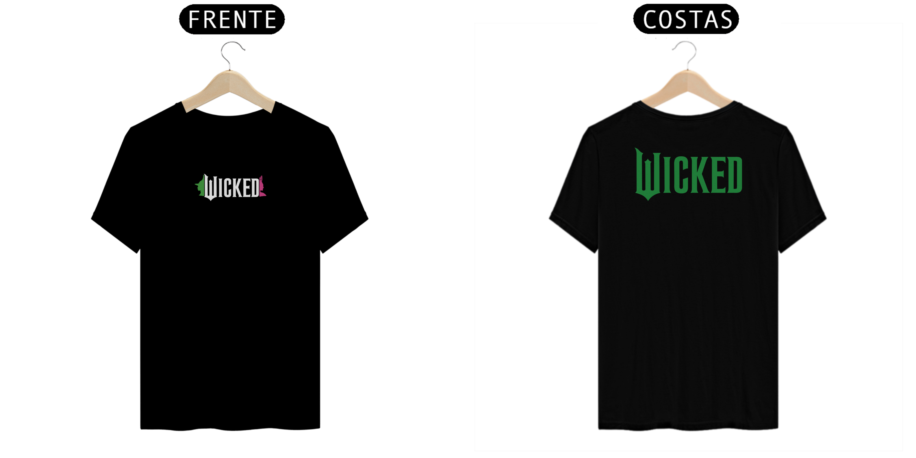 Camiseta - Wicked Movie (Frente e costas)